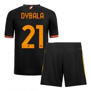Maillot de foot AS Roma Paulo Dybala #21 Troisième enfant 2023-24 Manches Courte (+ pantalon court)